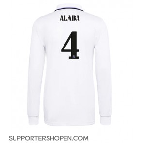 Real Madrid David Alaba #4 Hemma Matchtröja 2022-23 Långärmad